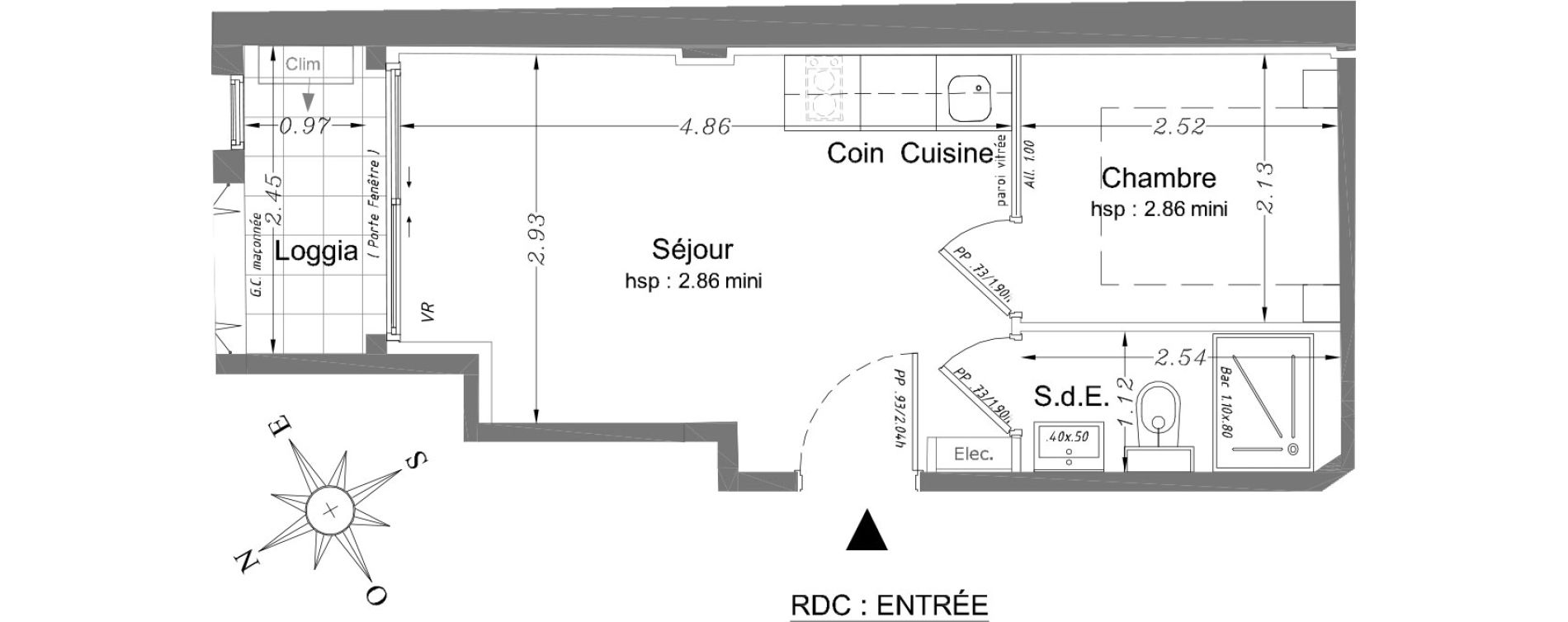 Appartement T2 de 22,50 m2 &agrave; Nice Carabacel