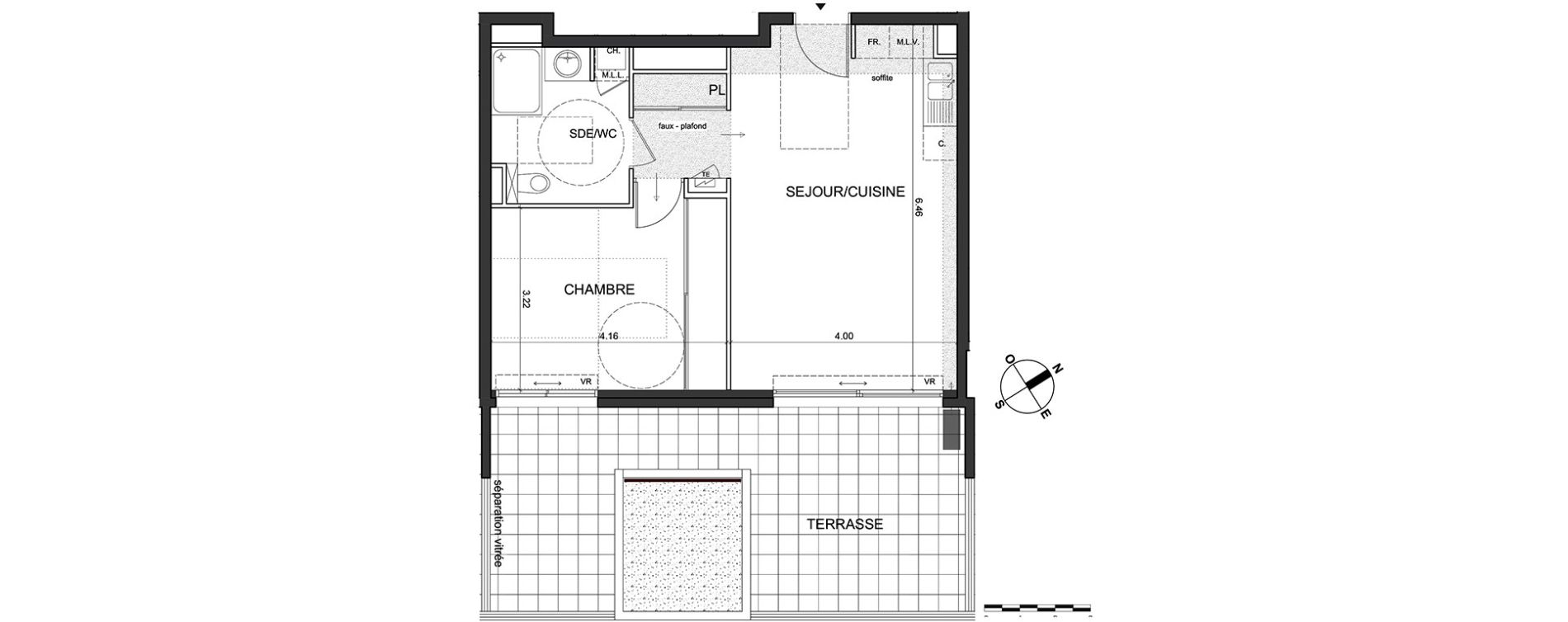 Appartement T2 de 48,50 m2 &agrave; Nice Fabron