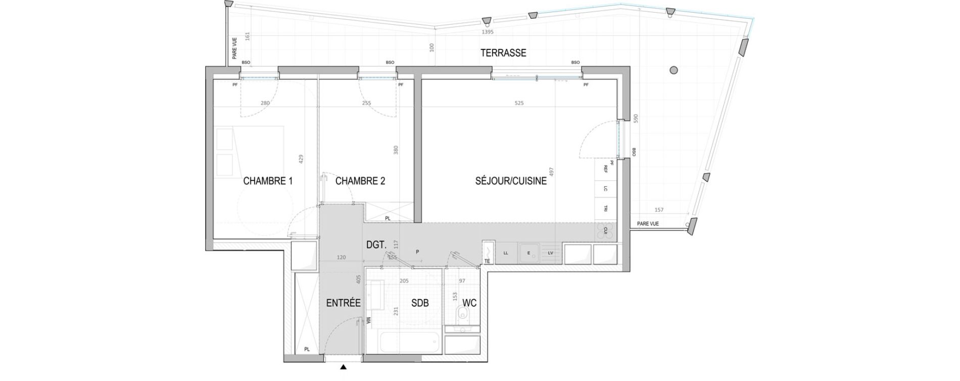 Appartement T3 de 60,60 m2 &agrave; Nice Joia