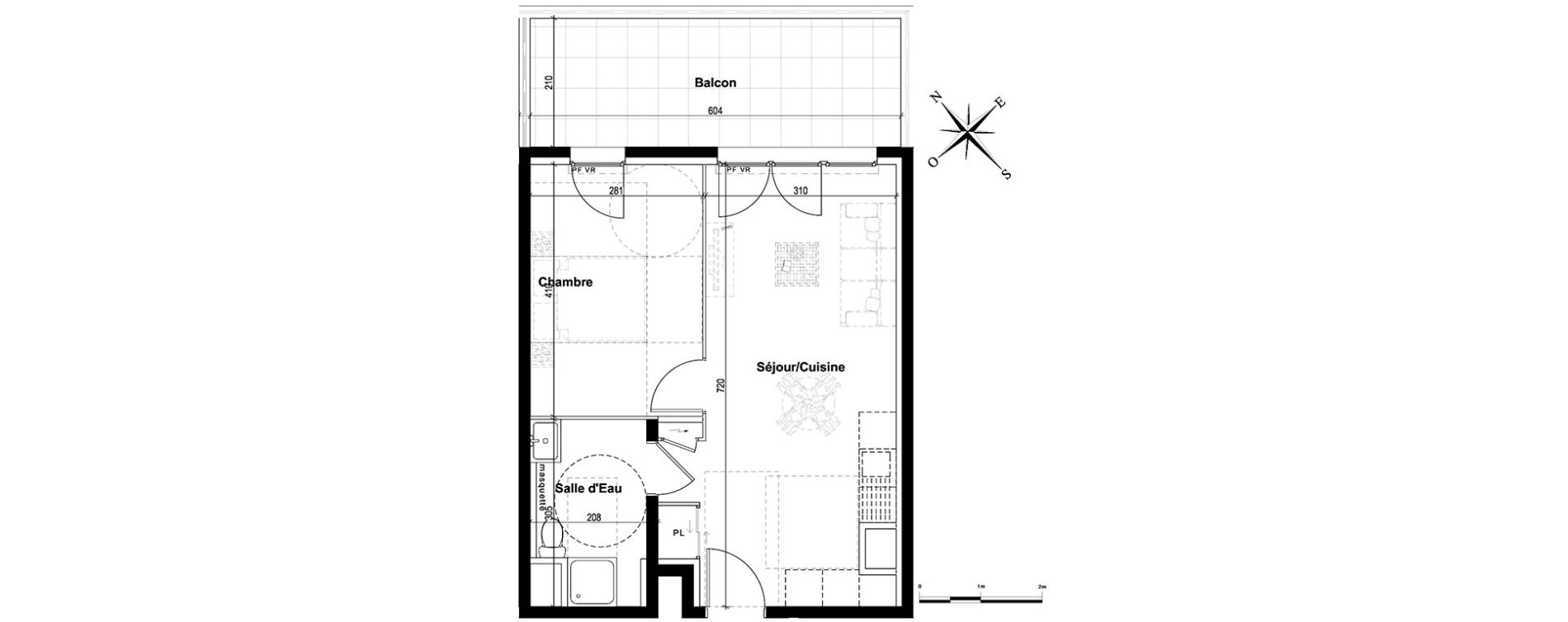 Appartement T2 de 40,10 m2 &agrave; Nice Saint sylvestre