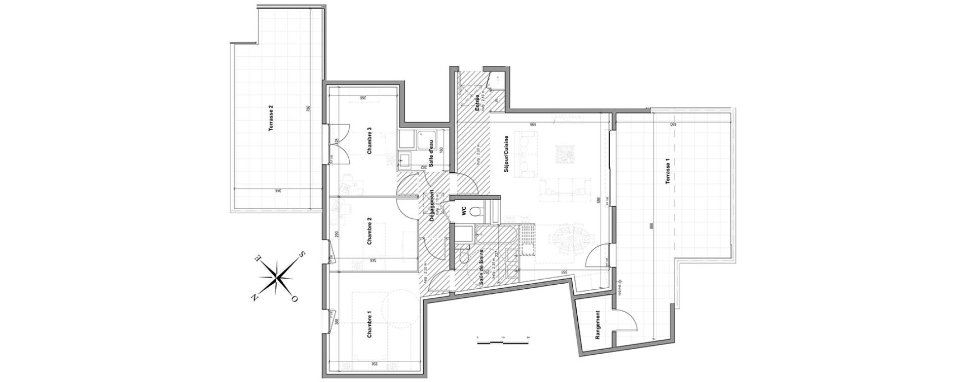 Appartement T4 de 85,86 m2 &agrave; Nice Saint sylvestre