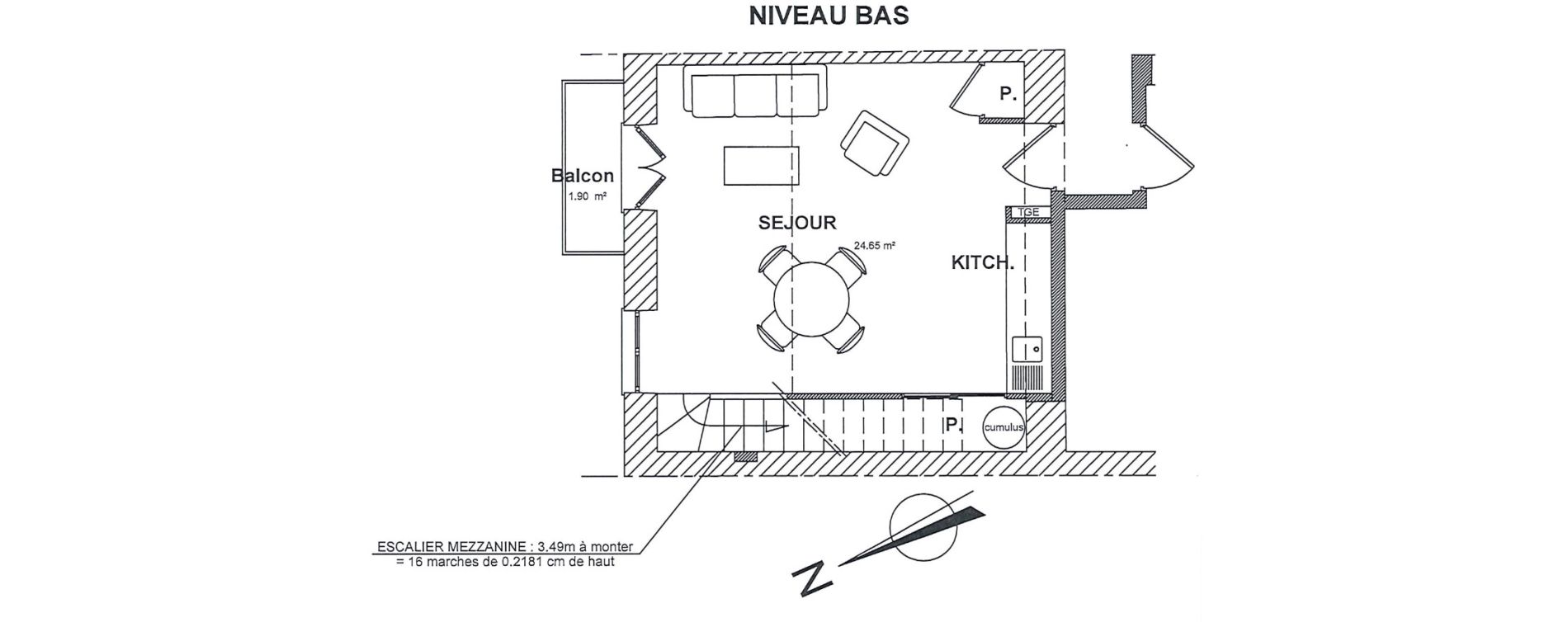 Duplex T2 de 42,20 m2 &agrave; Nice Barla