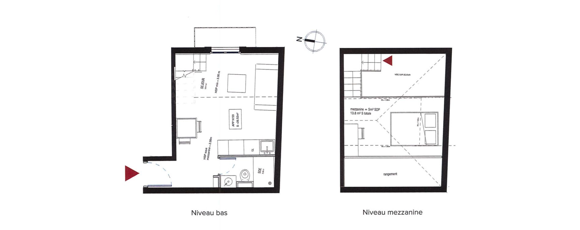 Appartement T2 de 26,52 m2 &agrave; Nice Saint sylvestre