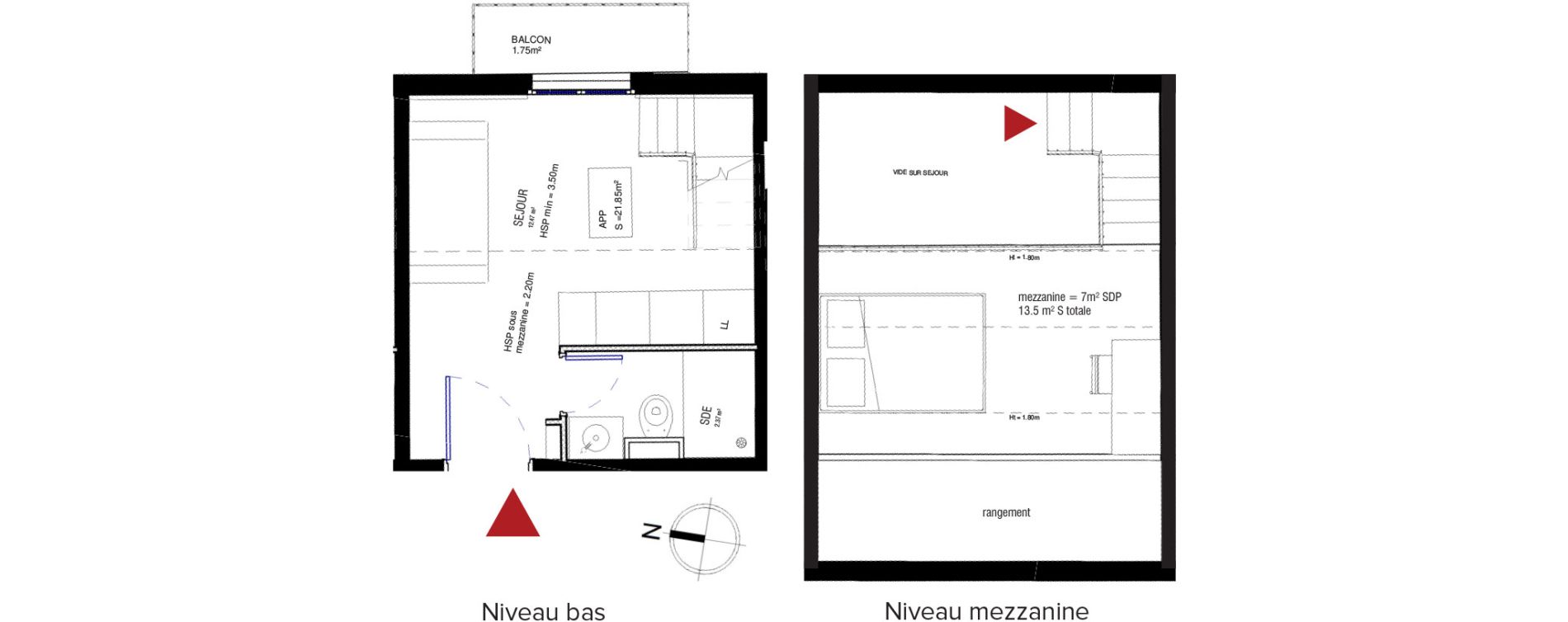 Appartement T2 de 21,85 m2 &agrave; Nice Saint sylvestre