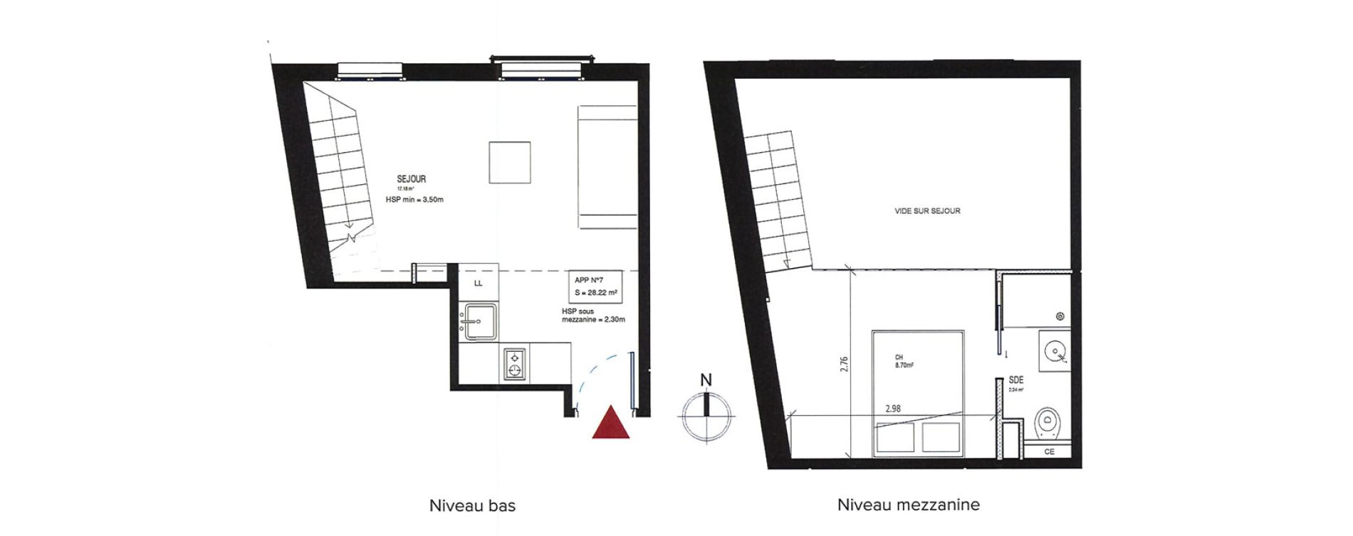 Appartement T2 de 28,22 m2 &agrave; Nice Saint sylvestre