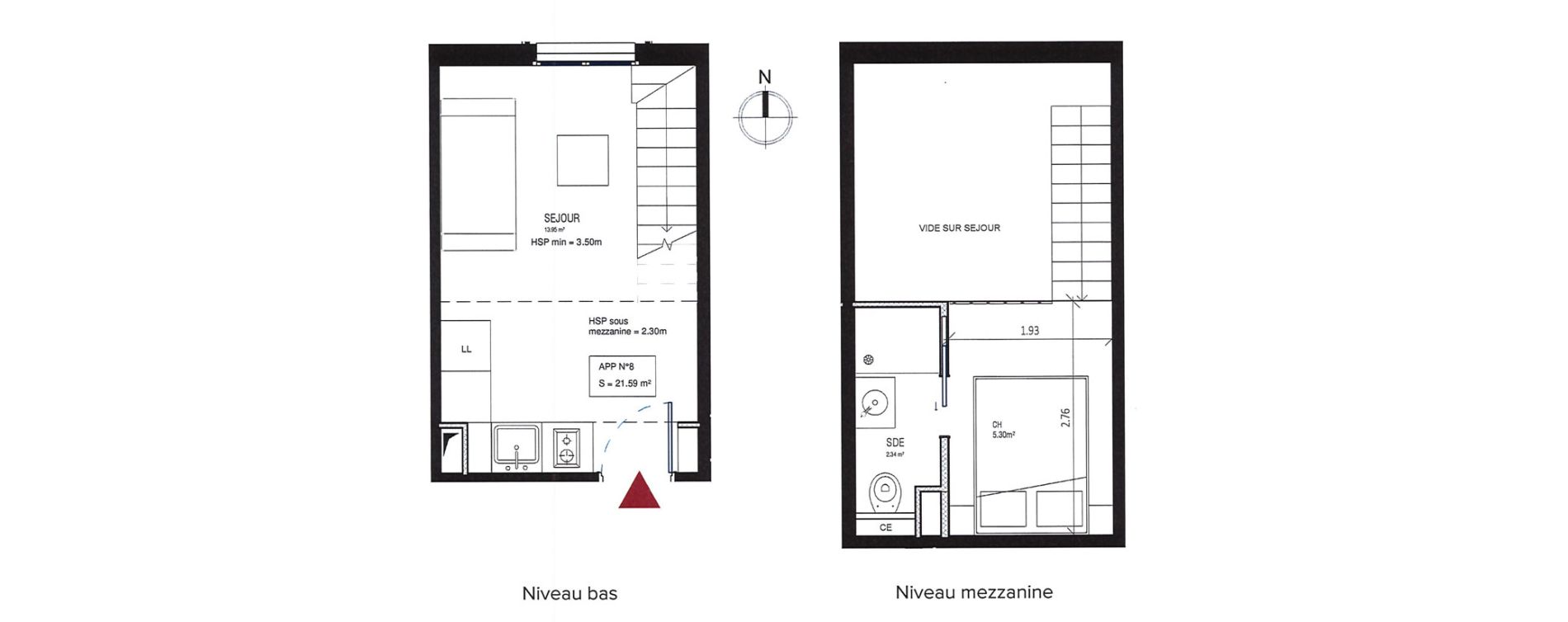 Appartement T2 de 21,59 m2 &agrave; Nice Saint sylvestre