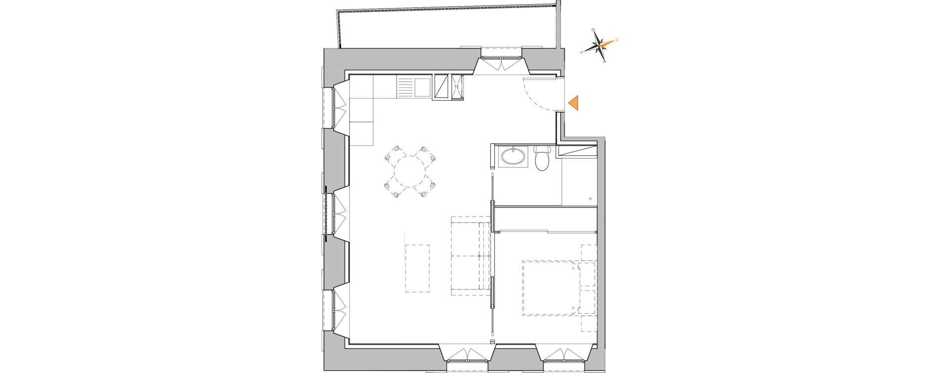 Appartement T2 de 39,80 m2 &agrave; Nice Riquier