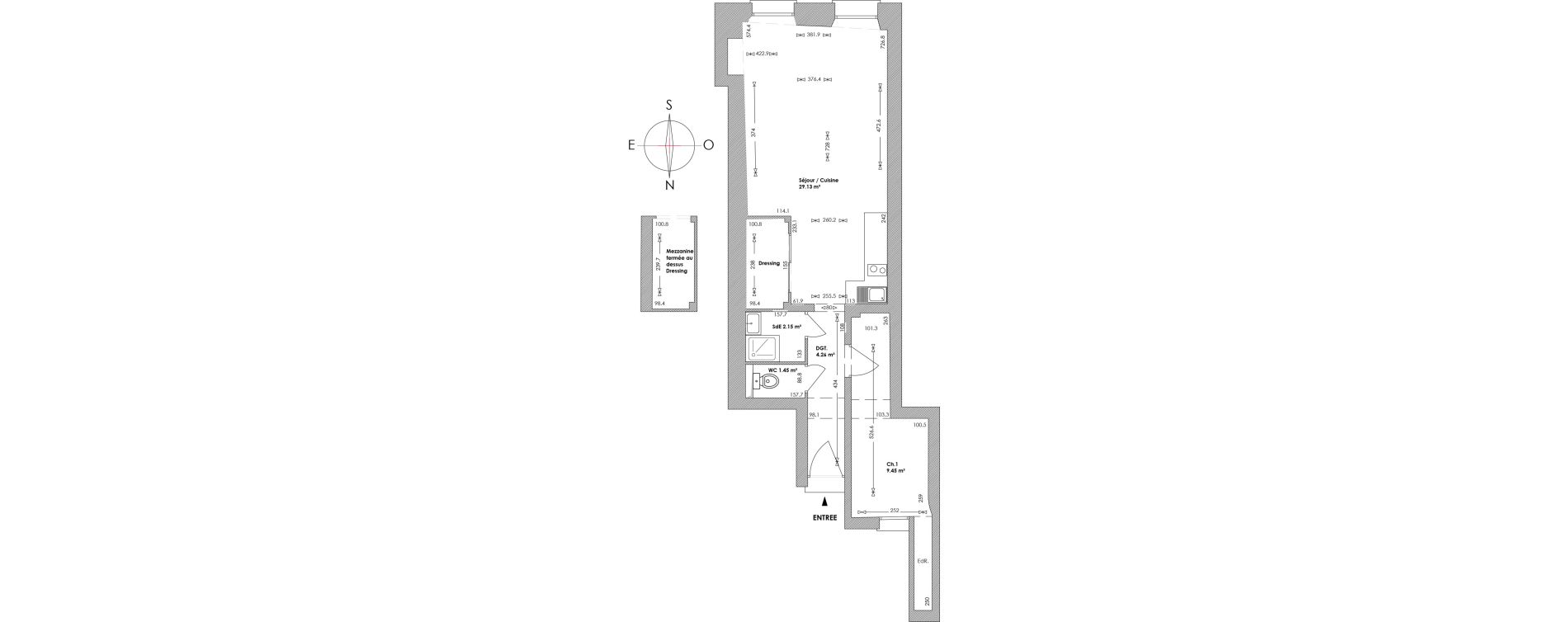 Appartement T2 de 47,19 m2 &agrave; Nice Vieille ville