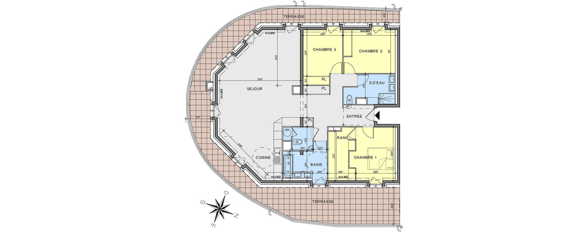 Appartement T4 de 121,30 m2 &agrave; Nice Saint sylvestre