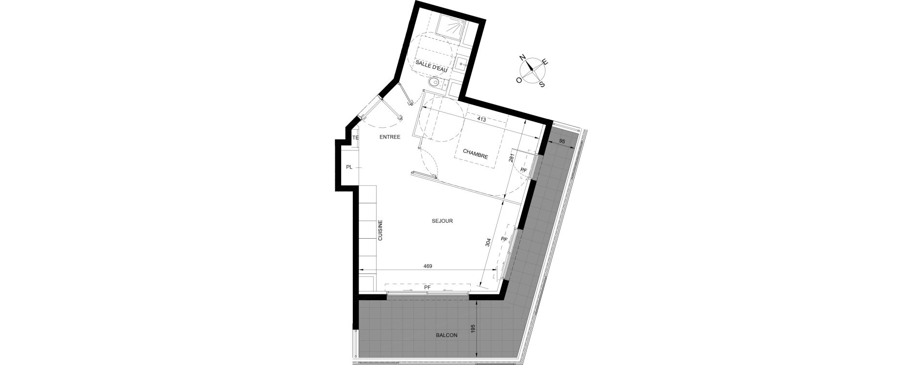 Appartement T2 de 40,35 m2 &agrave; Roquebrune-Cap-Martin Carnoles