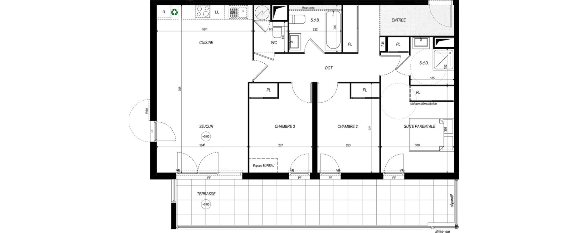 Appartement T4 de 85,03 m2 &agrave; Saint-Laurent-Du-Var Tuilli&egrave;re - la tour - les iscles - les crottes