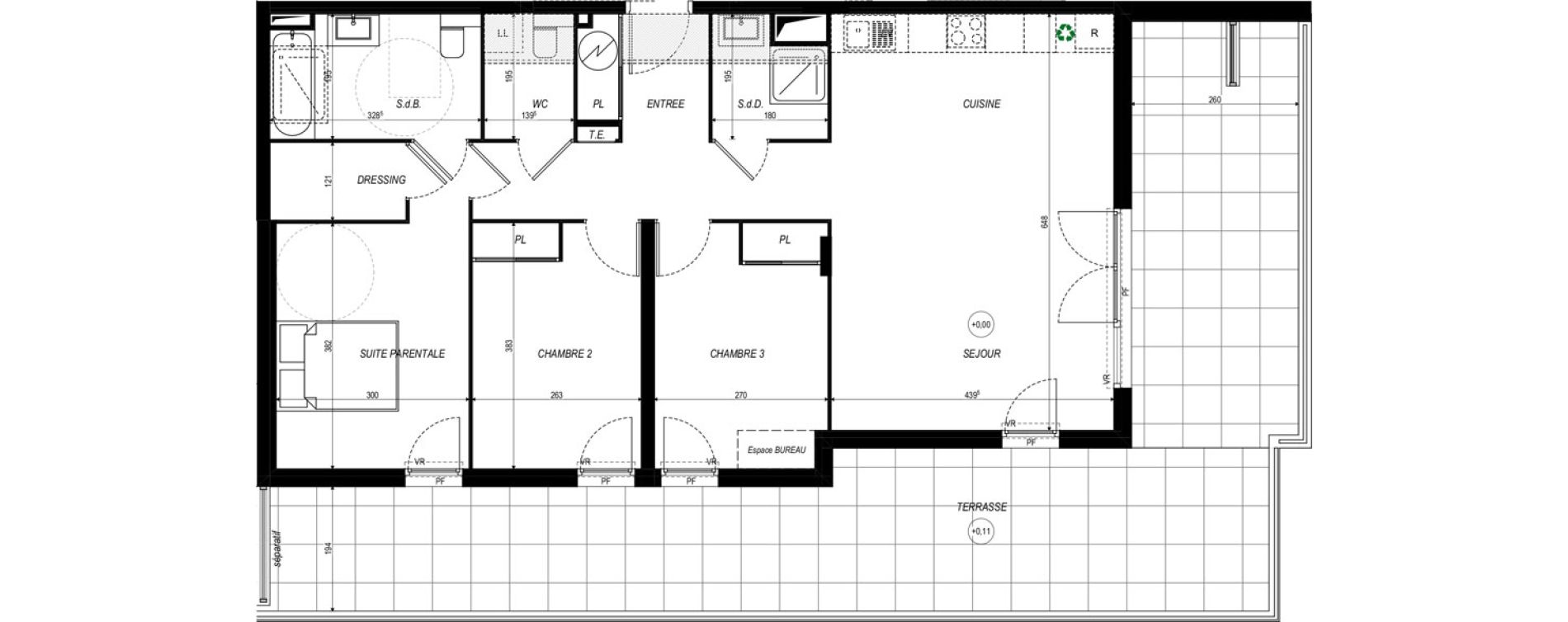 Appartement T4 de 86,10 m2 &agrave; Saint-Laurent-Du-Var Tuilli&egrave;re - la tour - les iscles - les crottes