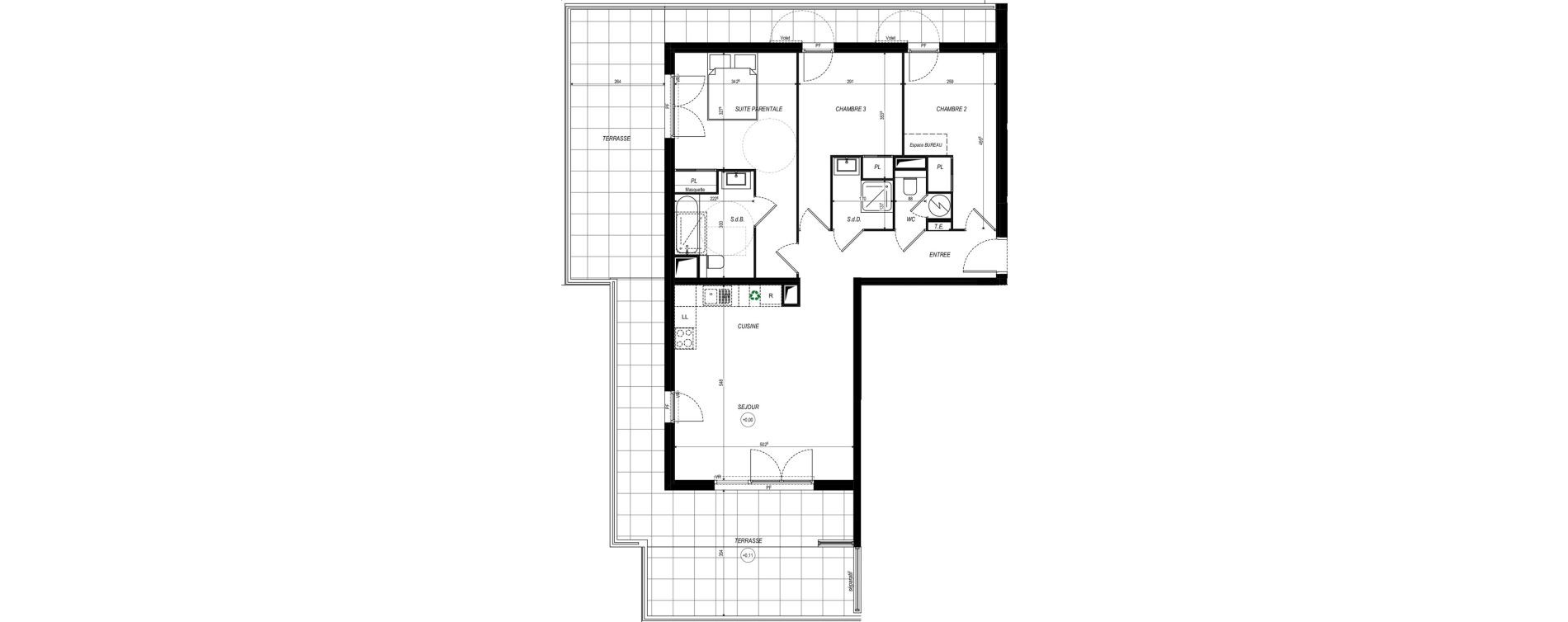 Appartement T4 de 81,90 m2 &agrave; Saint-Laurent-Du-Var Tuilli&egrave;re - la tour - les iscles - les crottes