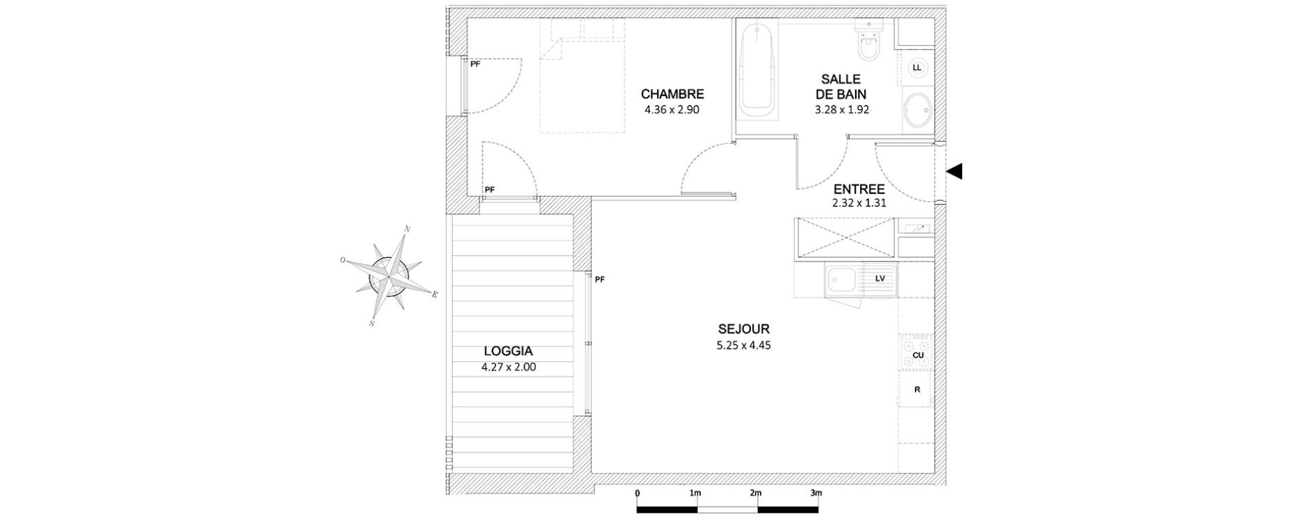 Appartement T2 de 46,92 m2 &agrave; Saint-Laurent-Du-Var Tzanck - galinieres - sauvaigo