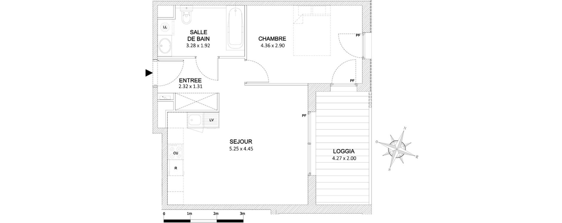 Appartement T2 de 45,63 m2 &agrave; Saint-Laurent-Du-Var Tzanck - galinieres - sauvaigo
