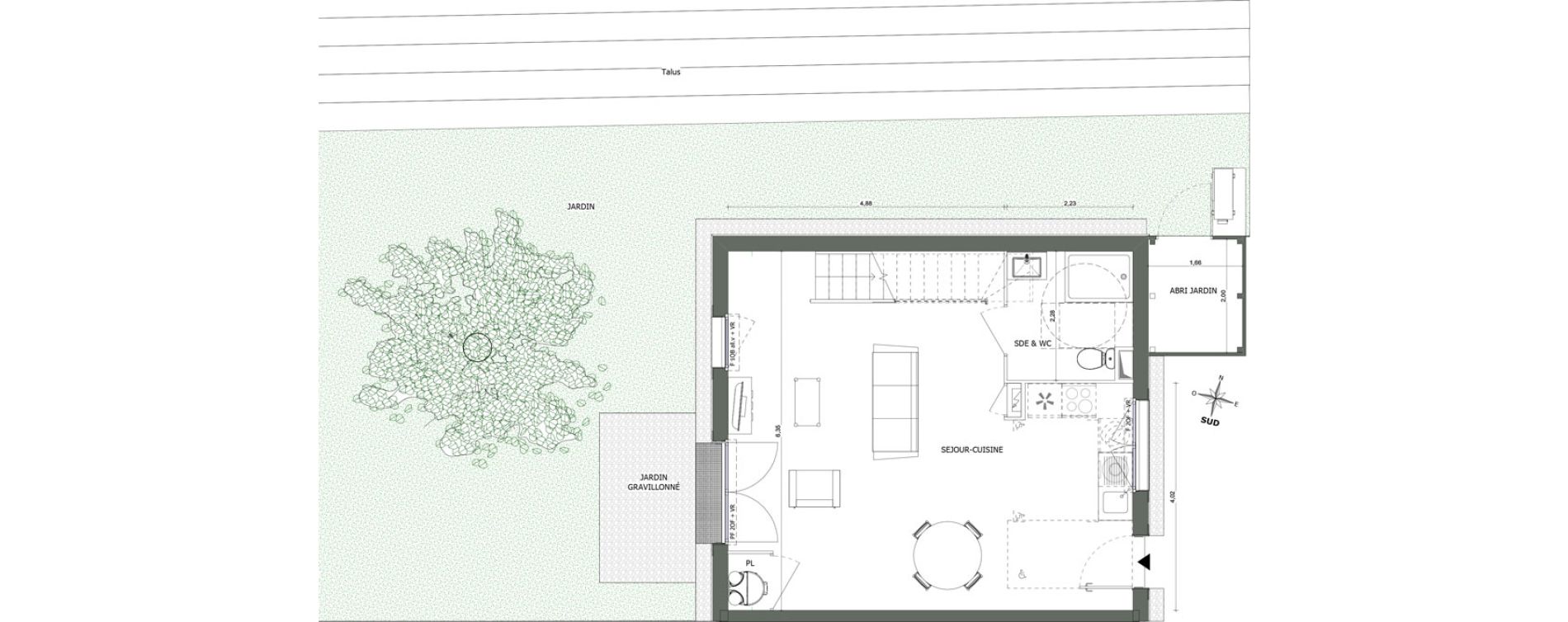 Maison T4 de 83,50 m2 &agrave; Saint-Laurent-Du-Var Jaquons - ravet