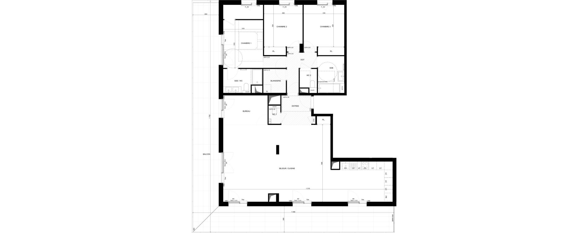 Appartement T4 de 139,62 m2 &agrave; Saint-Laurent-Du-Var Les paluds