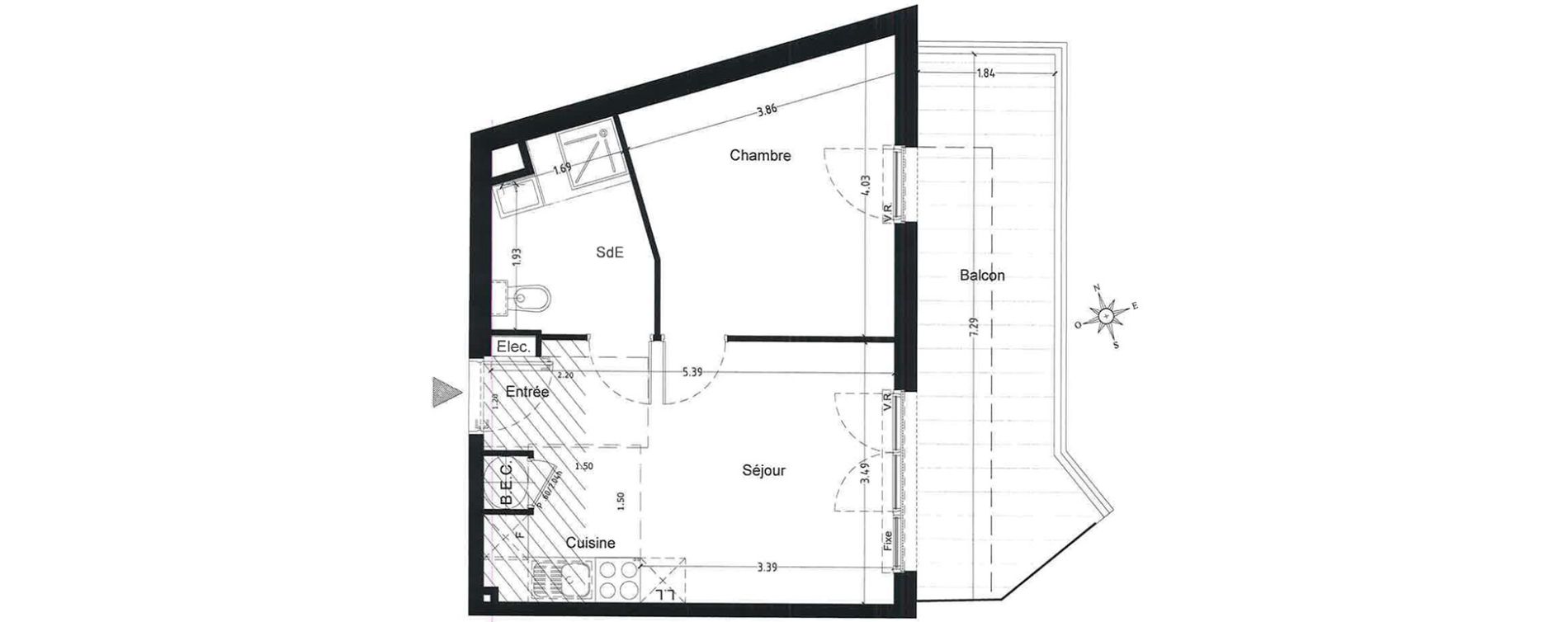 Appartement T2 de 35,90 m2 &agrave; Saint-Laurent-Du-Var Saint laurent du var centre-ville