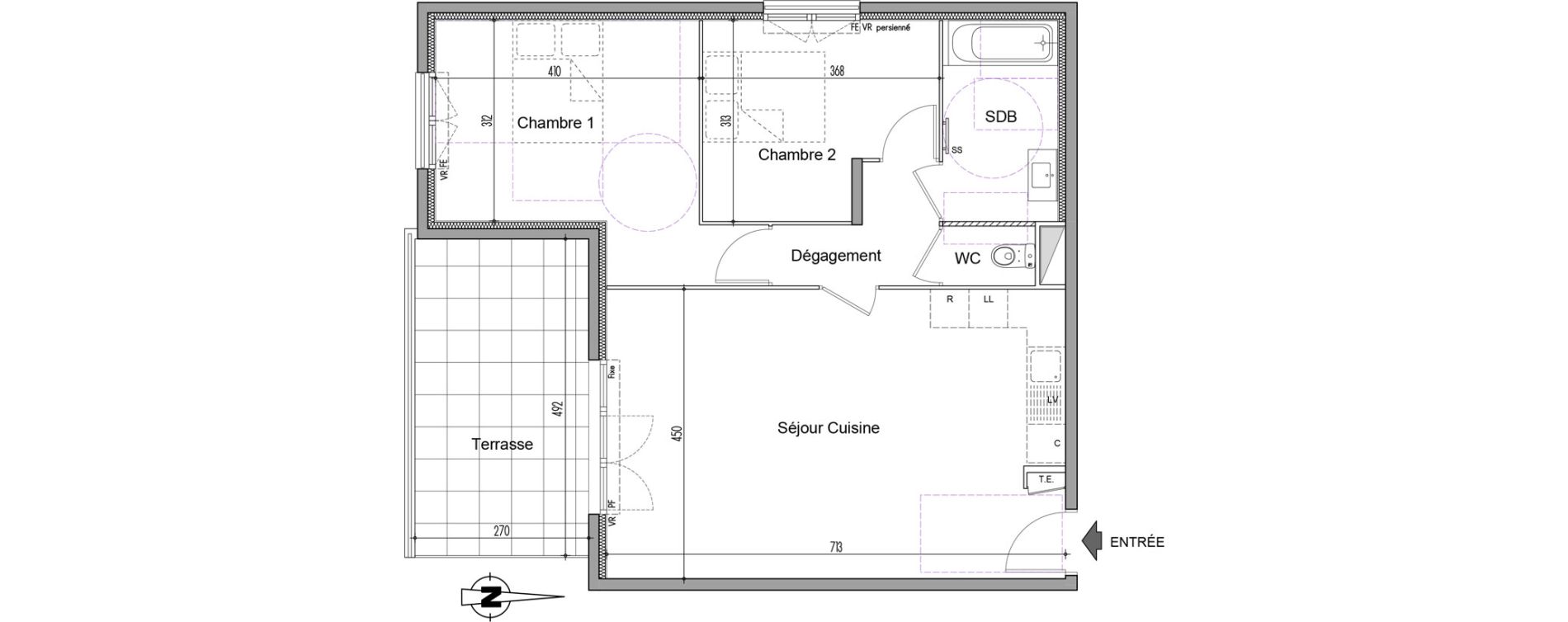 Appartement T3 de 67,90 m2 &agrave; Saint-Martin-Du-Var Centre