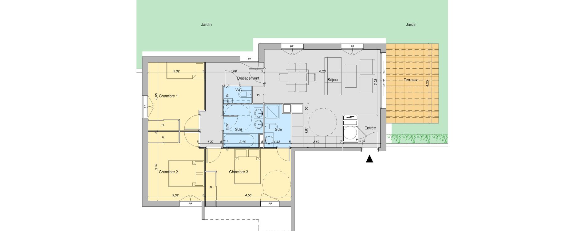 Appartement T4 de 79,05 m2 &agrave; Valbonne Centre