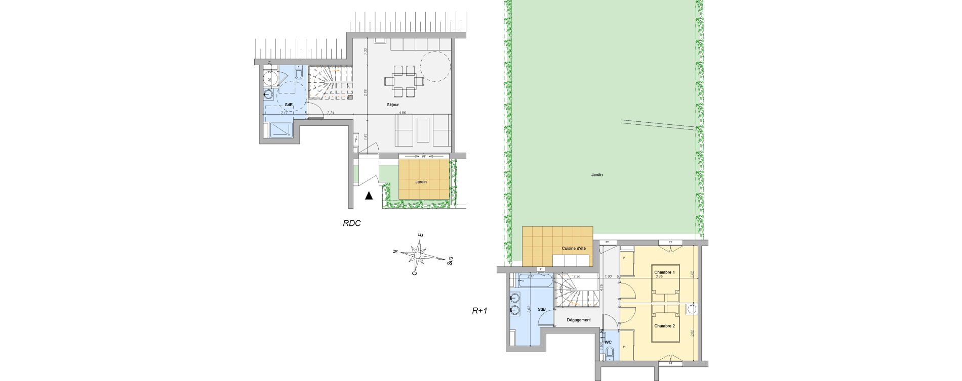 Duplex T3 de 72,54 m2 &agrave; Valbonne Centre