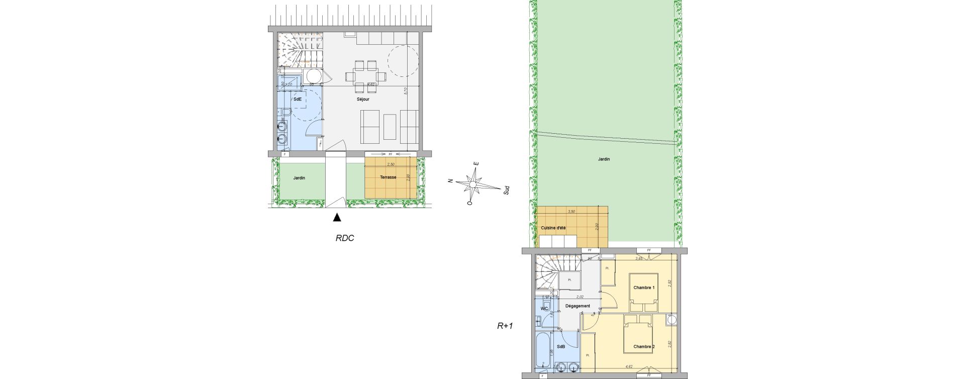 Duplex T3 de 69,32 m2 &agrave; Valbonne Centre