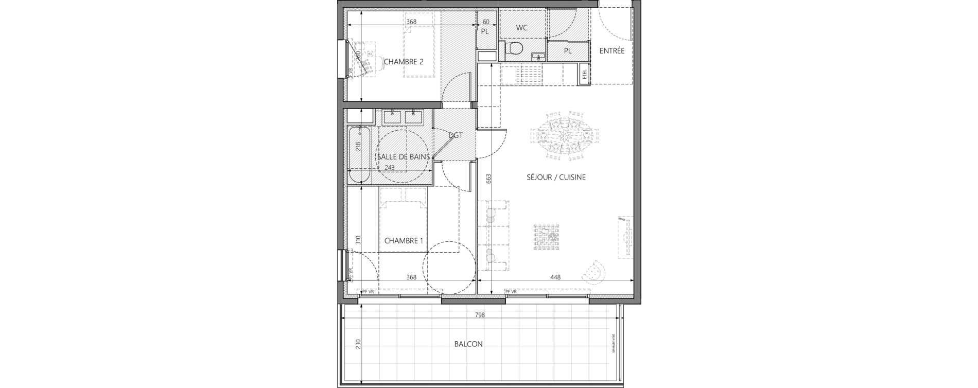 Appartement T3 de 64,47 m2 &agrave; Vallauris Golfe juan