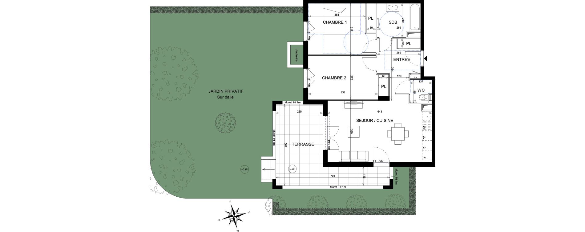 Appartement T3 de 64,22 m2 &agrave; Vallauris Golfe juan