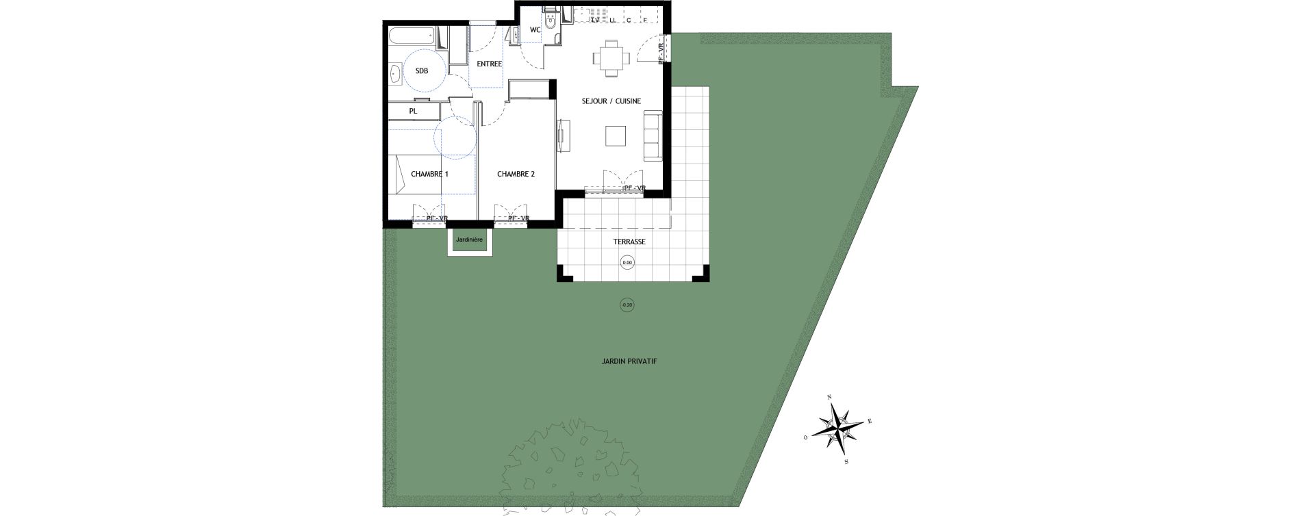 Appartement T3 de 64,66 m2 &agrave; Vallauris Golfe juan