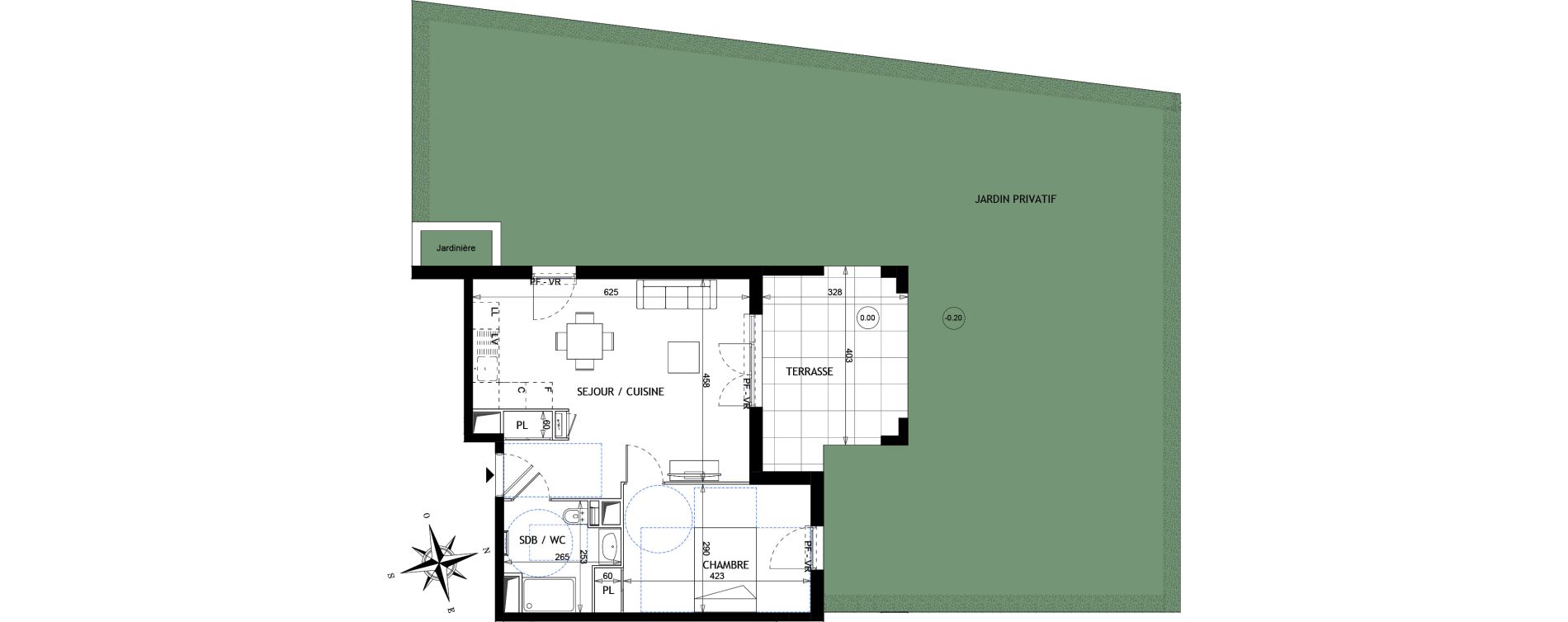 Appartement T2 de 46,14 m2 &agrave; Vallauris Golfe juan