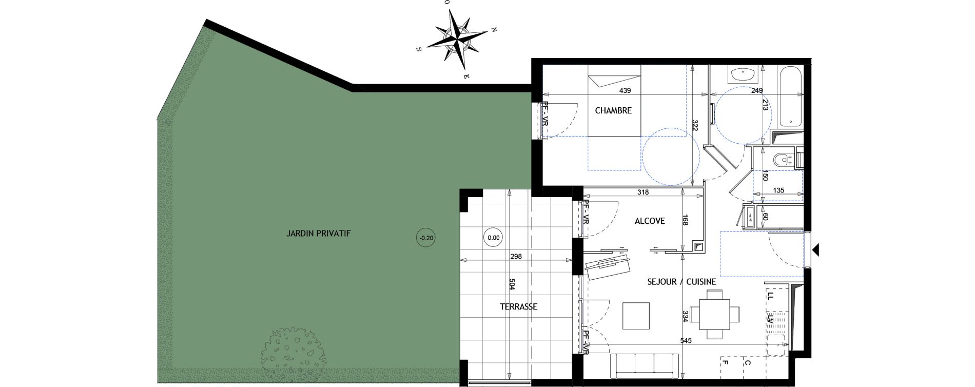Appartement T2 de 49,40 m2 &agrave; Vallauris Golfe juan