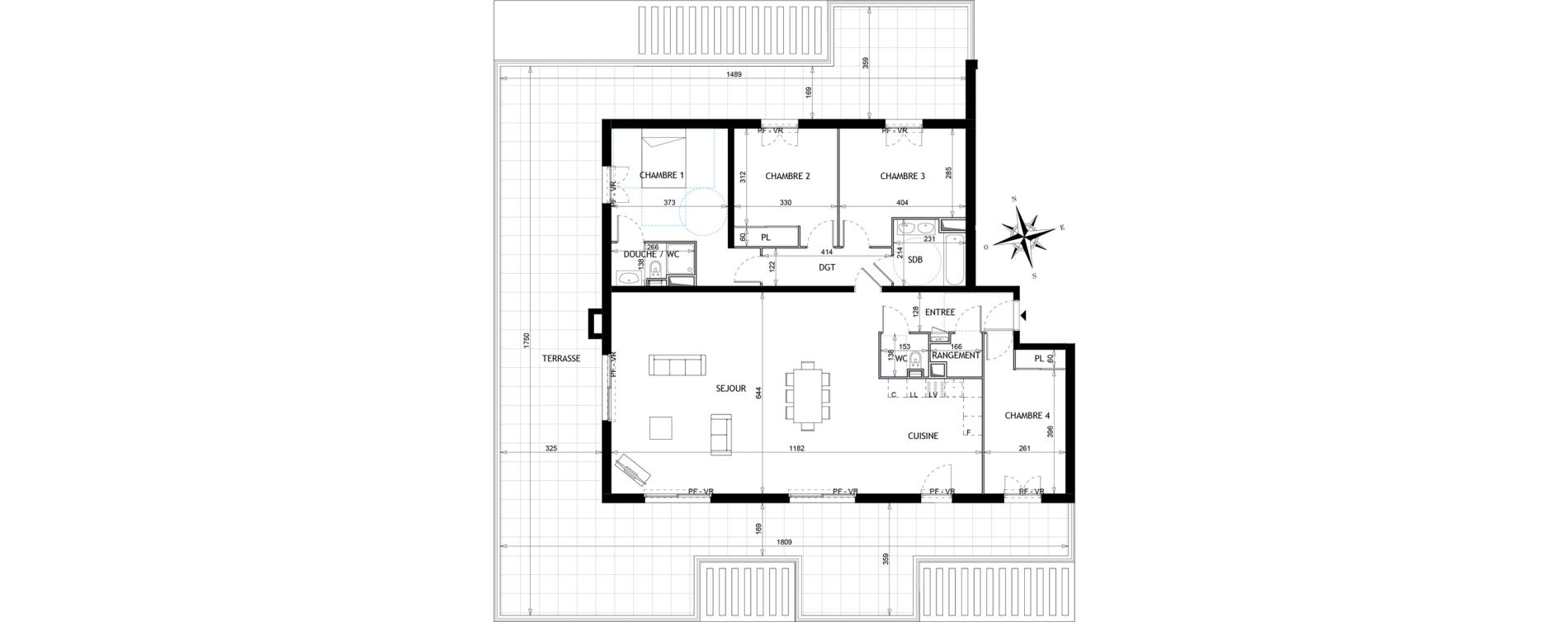 Appartement T5 de 142,94 m2 à Vallauris Golfe juan