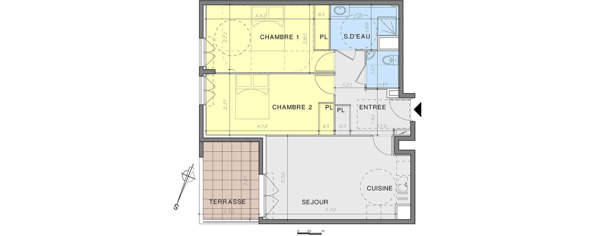 Appartement T3 de 63,65 m2 &agrave; Vallauris Centre