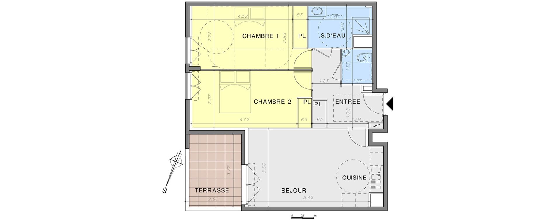 Appartement T3 de 63,65 m2 &agrave; Vallauris Centre