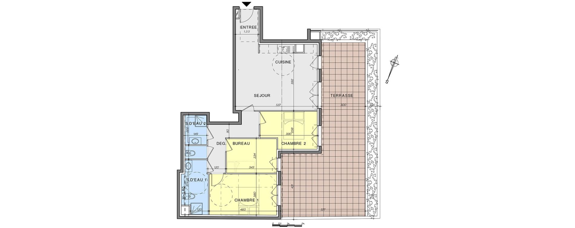 Appartement T4 de 75,25 m2 &agrave; Vallauris Centre
