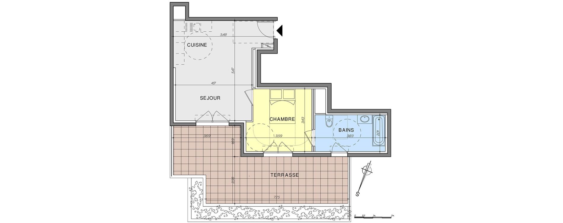Appartement T2 de 44,15 m2 &agrave; Vallauris Centre
