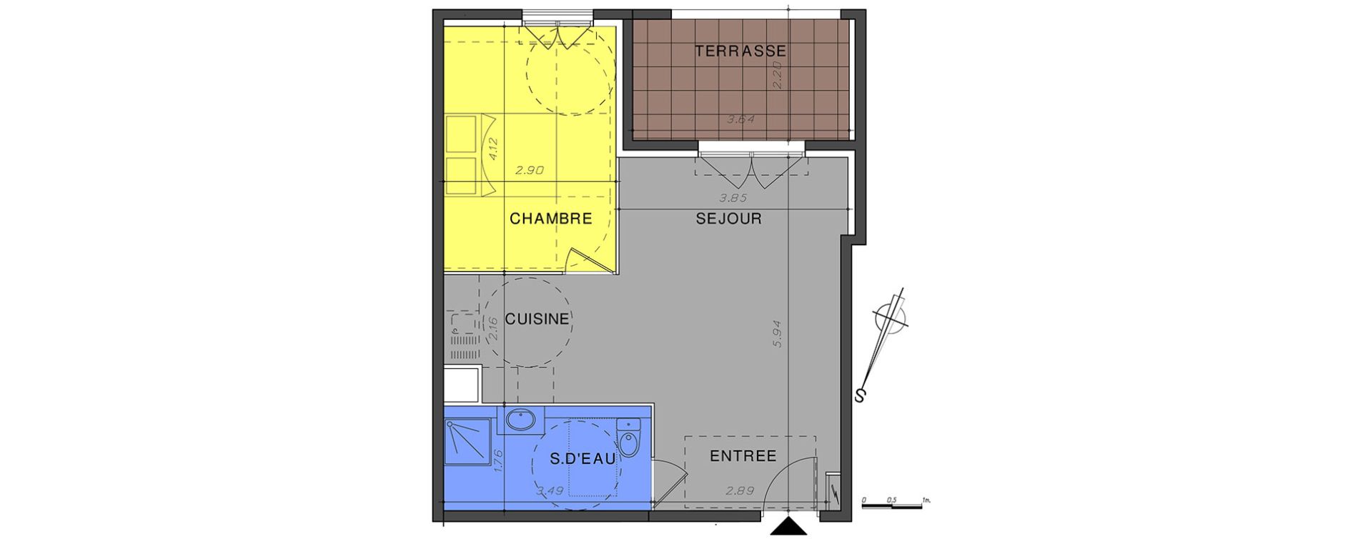 Appartement T2 de 45,15 m2 &agrave; Vallauris Centre