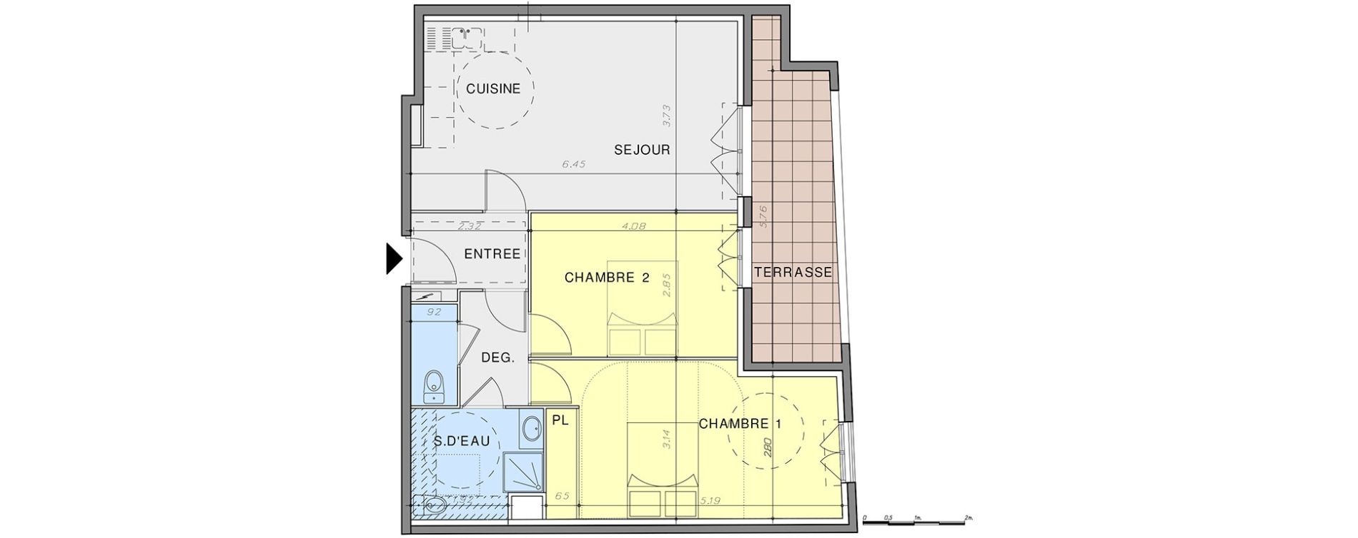 Appartement T3 de 66,85 m2 &agrave; Vallauris Centre