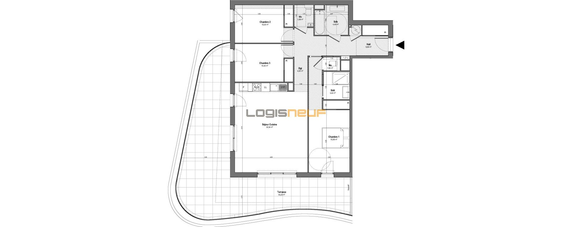 Photo inspiration: Murcia 92 M 2 2 2 Reference: Vente Appartement T4 De 92 M² À Villeneuve Loubet Résidence