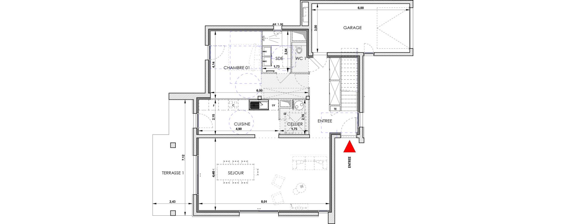 Maison T5 de 131,80 m2 &agrave; Aix-En-Provence Saint mitre - les granettes - pey blanc