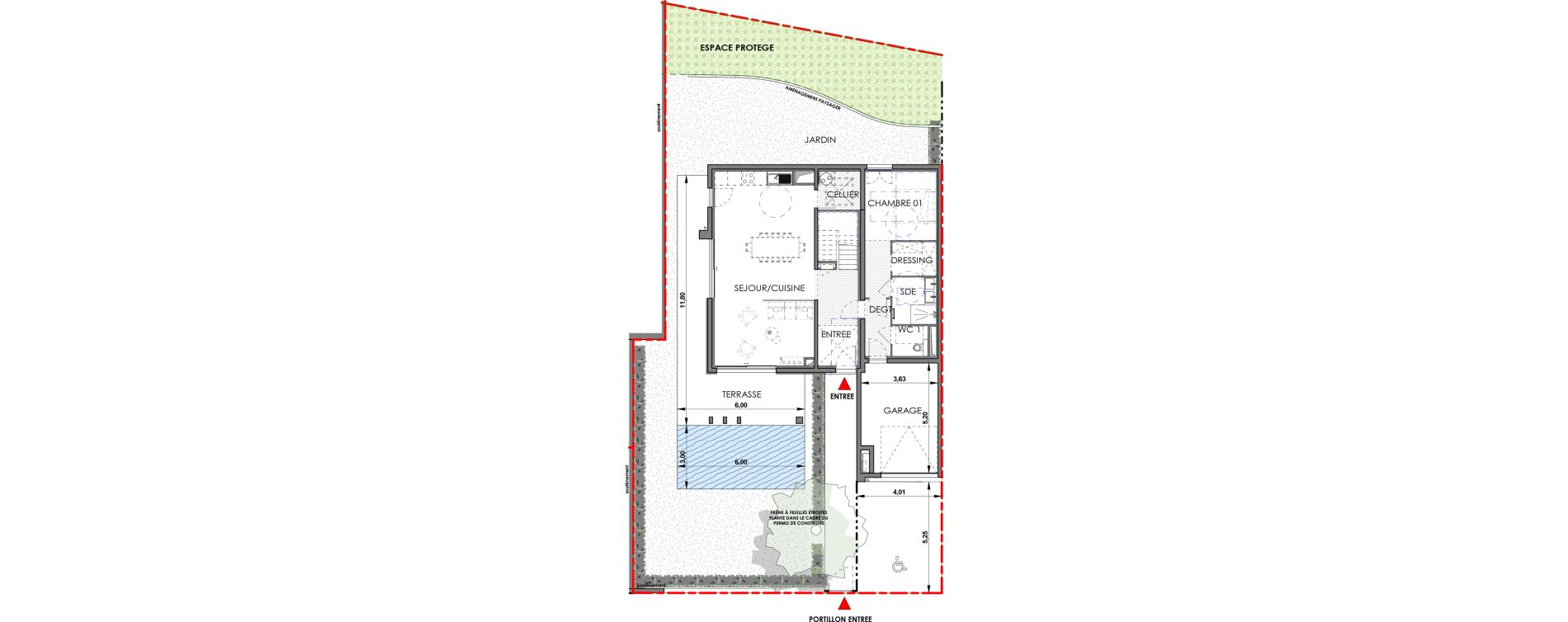 Maison T5 de 132,60 m2 &agrave; Aix-En-Provence Saint mitre - les granettes - pey blanc