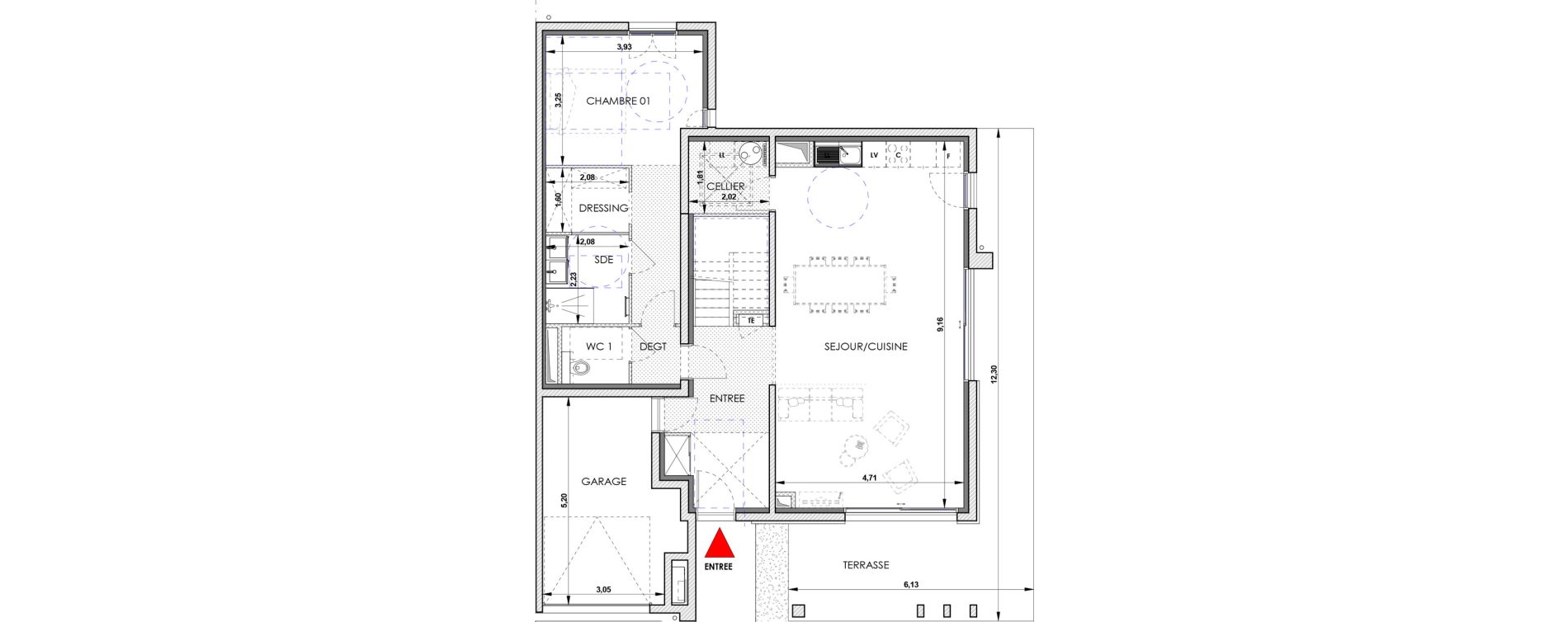 Maison T5 de 135,20 m2 &agrave; Aix-En-Provence Saint mitre - les granettes - pey blanc
