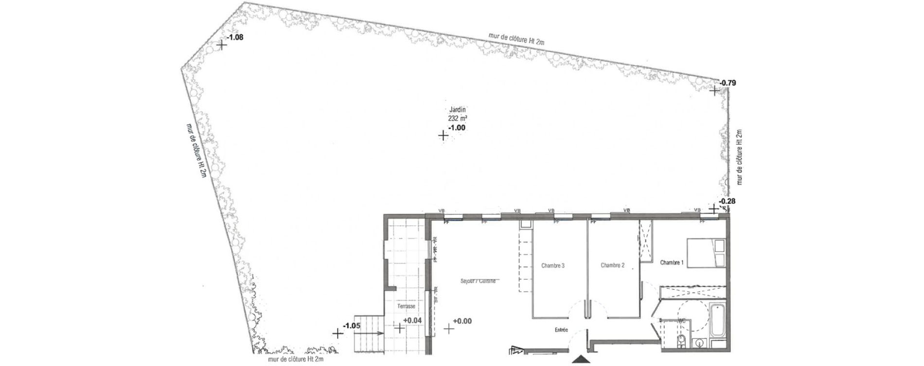 Appartement T4 de 85,00 m2 &agrave; Aix-En-Provence Jas de bouffan