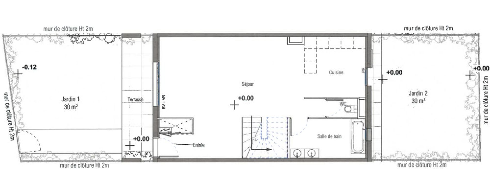 Duplex T5 de 110,86 m2 &agrave; Aix-En-Provence Jas de bouffan