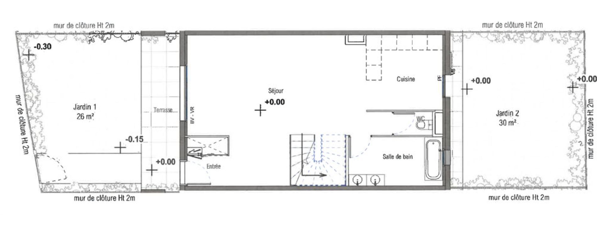 Duplex T5 de 110,86 m2 &agrave; Aix-En-Provence Jas de bouffan