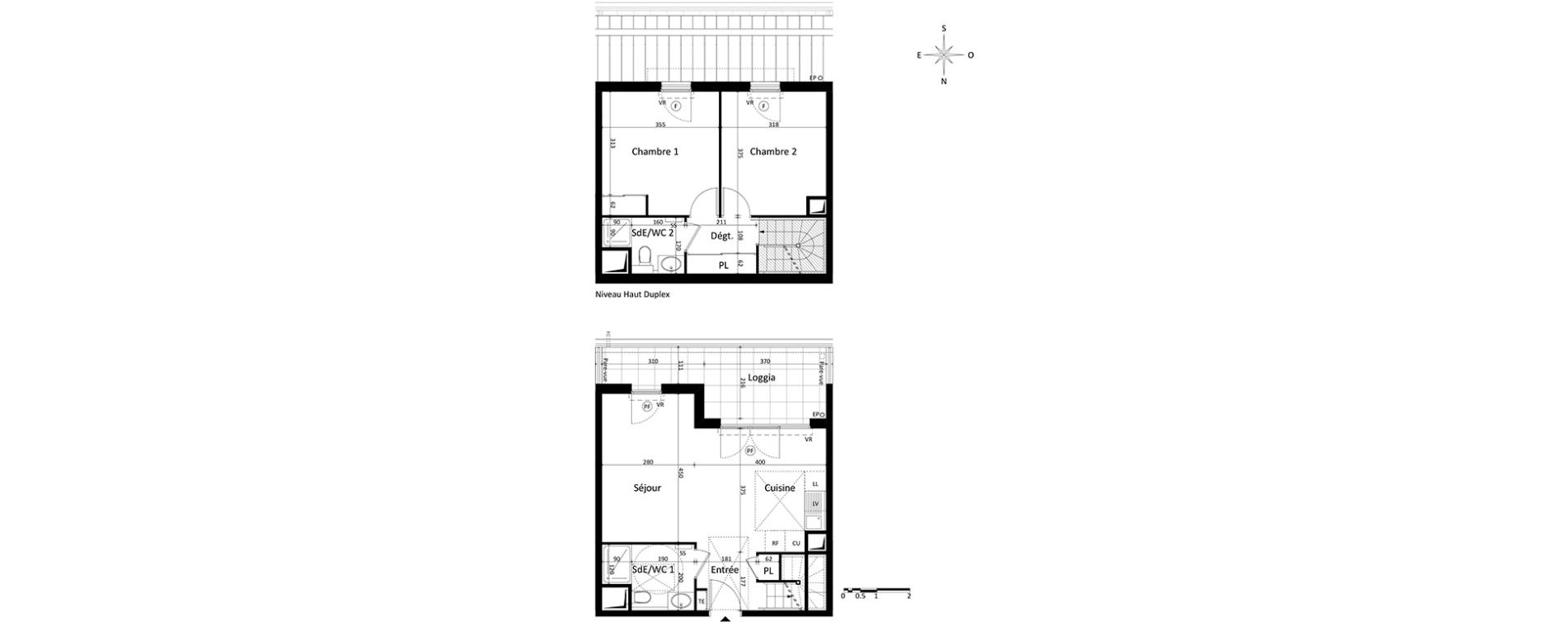Duplex T3 de 67,50 m2 &agrave; Aix-En-Provence Encagnane - corsy
