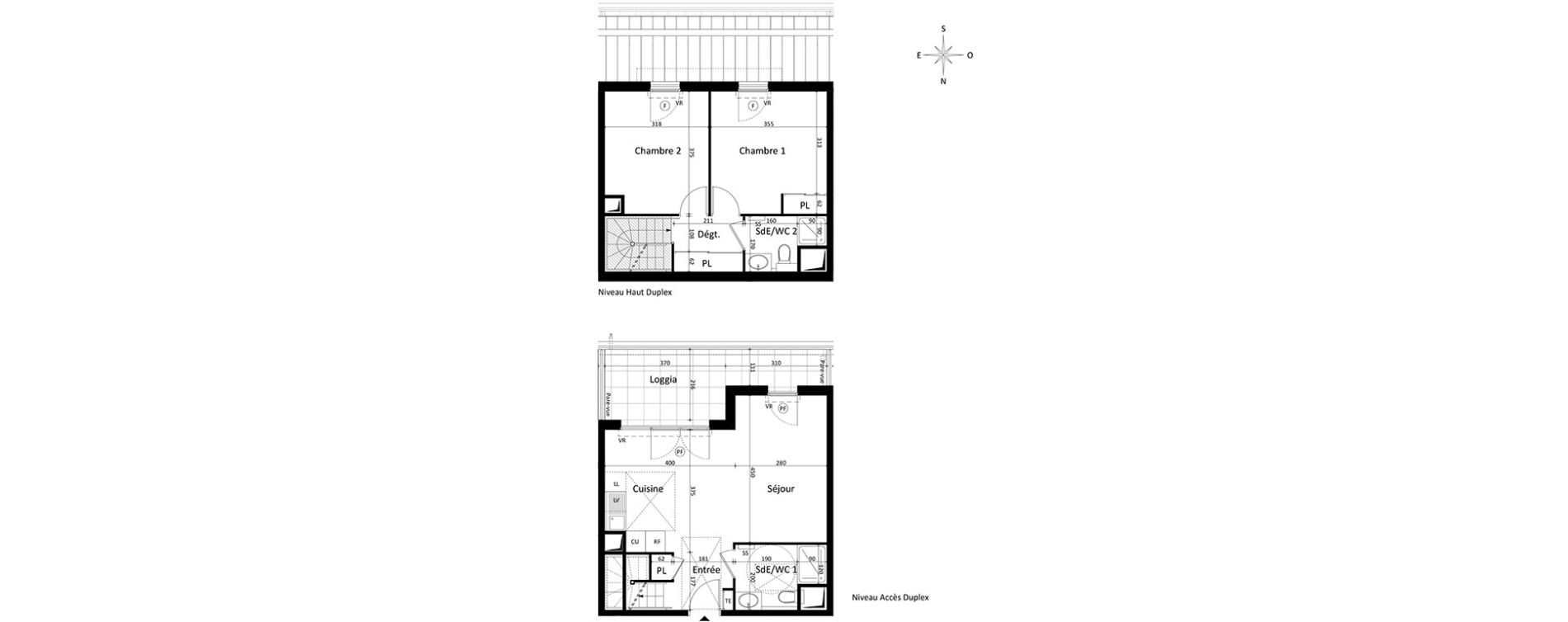 Duplex T3 de 67,50 m2 &agrave; Aix-En-Provence Encagnane - corsy