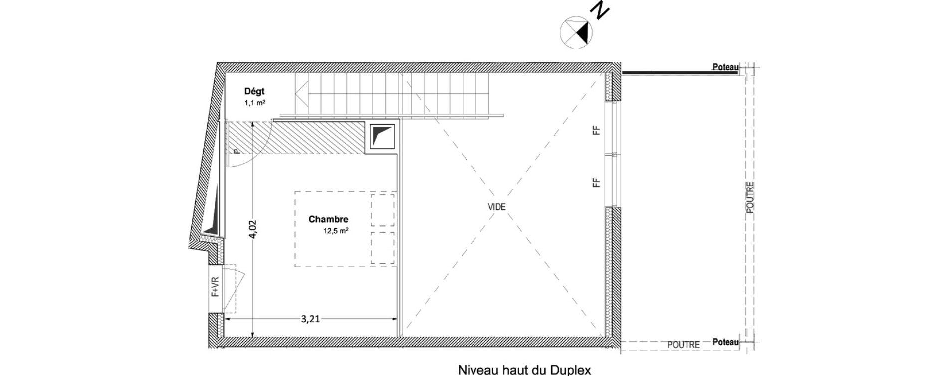 Duplex T2 de 44,10 m2 &agrave; Arles Centre