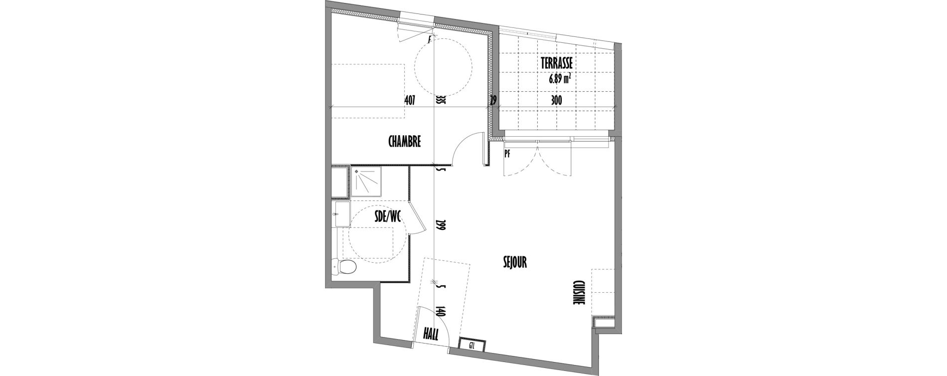 Appartement T2 de 48,87 m2 &agrave; Arles Z.i. nord