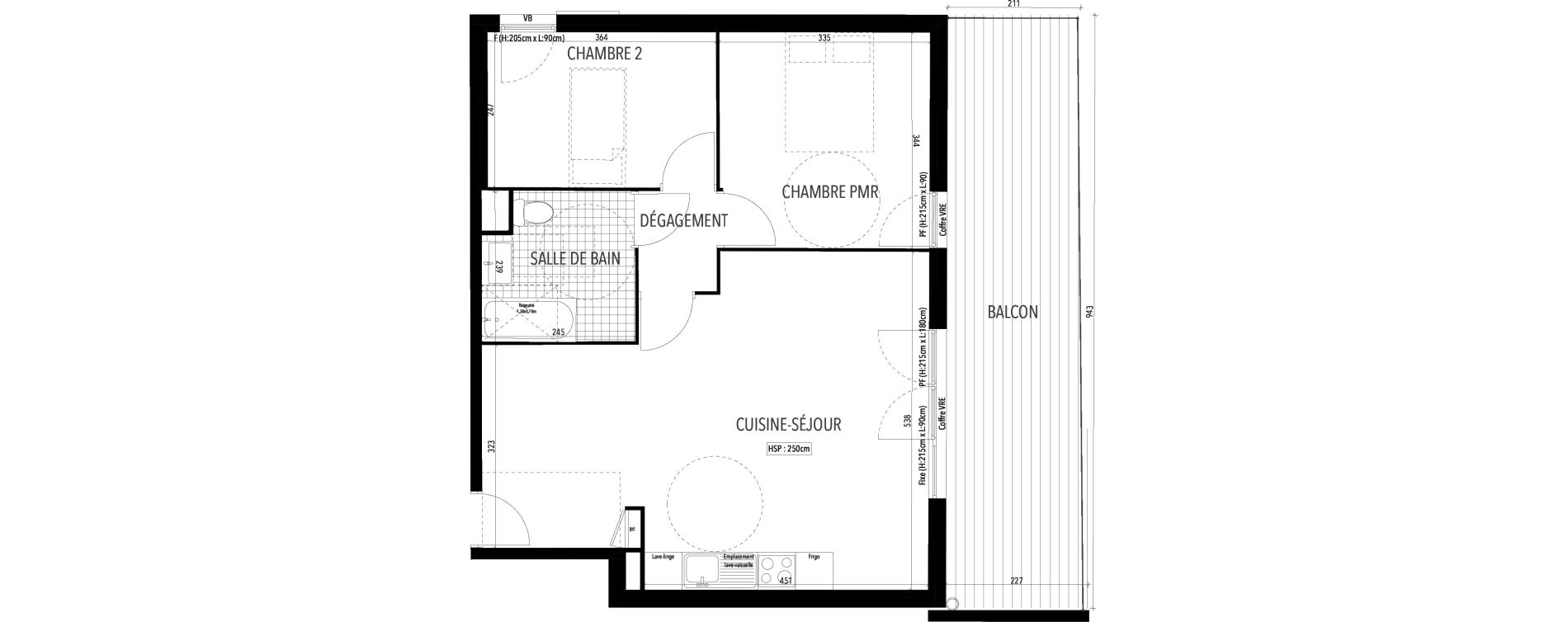 Appartement T3 de 60,05 m2 &agrave; Arles Village camarguais